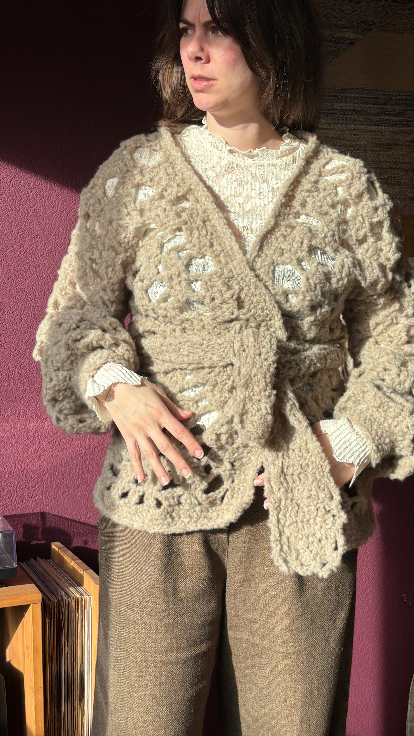 Vest met fantasie patroon