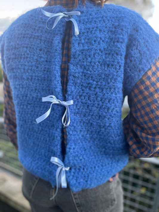 Alpaca-zijde vest