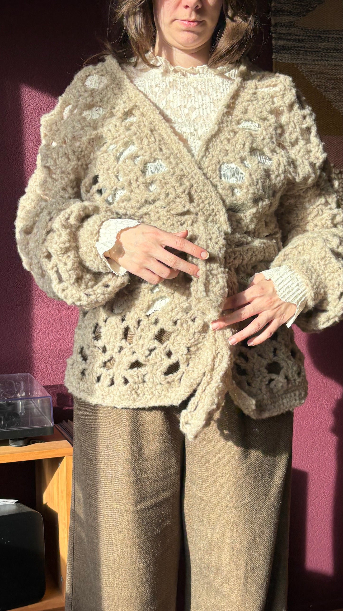 Vest met fantasie patroon