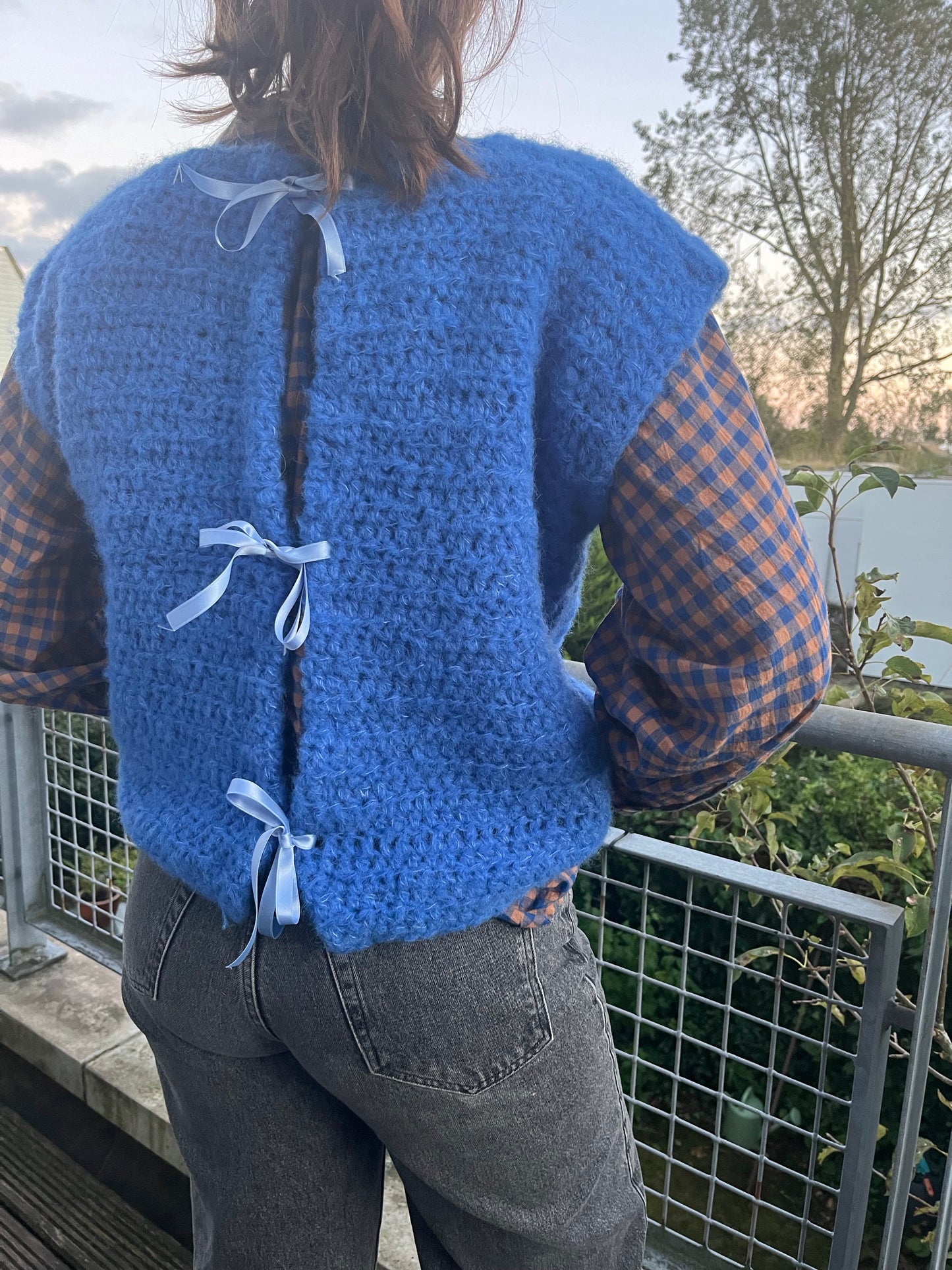 Alpaca-zijde vest