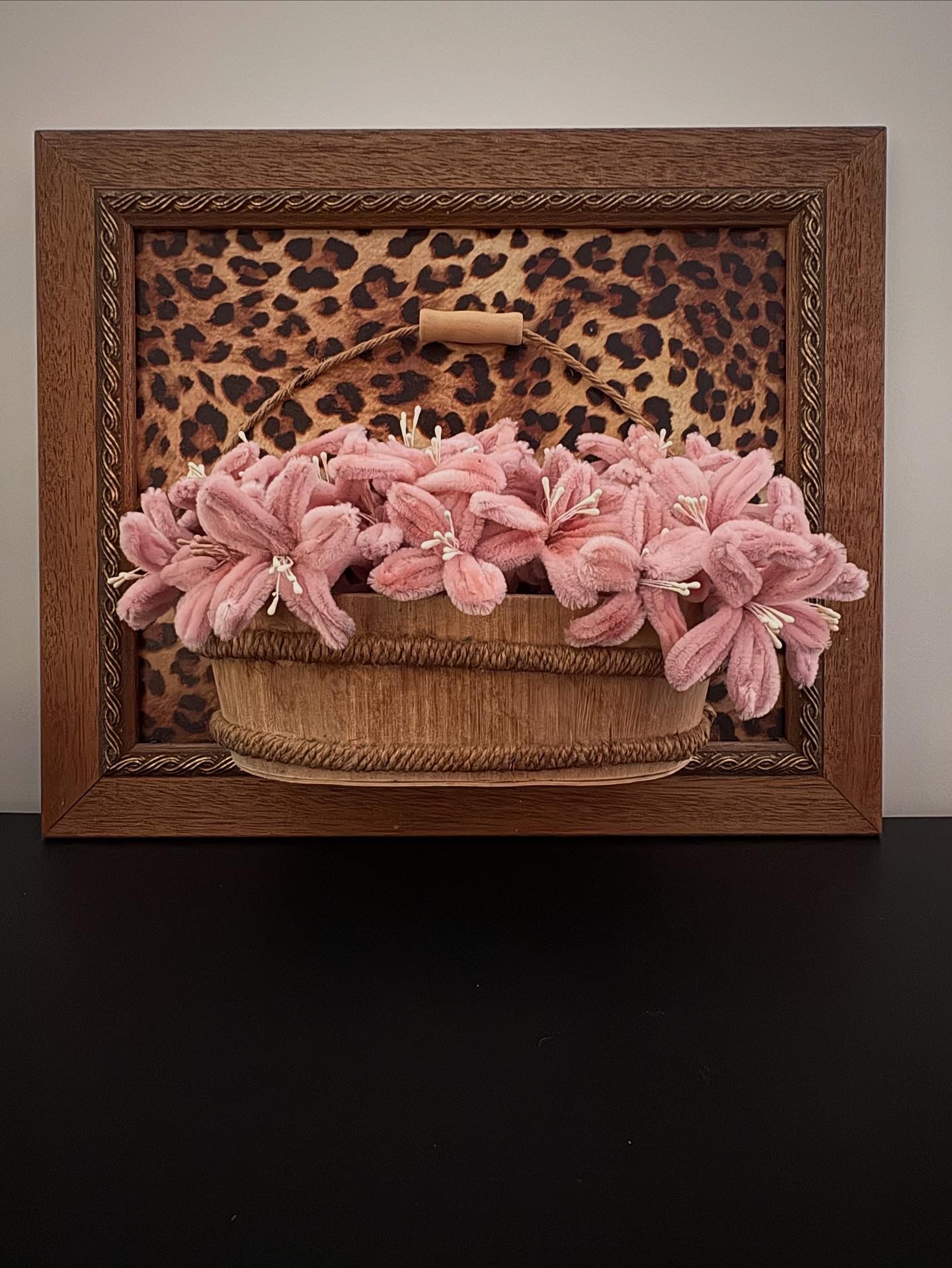 Schilderij met fluffy bloemen