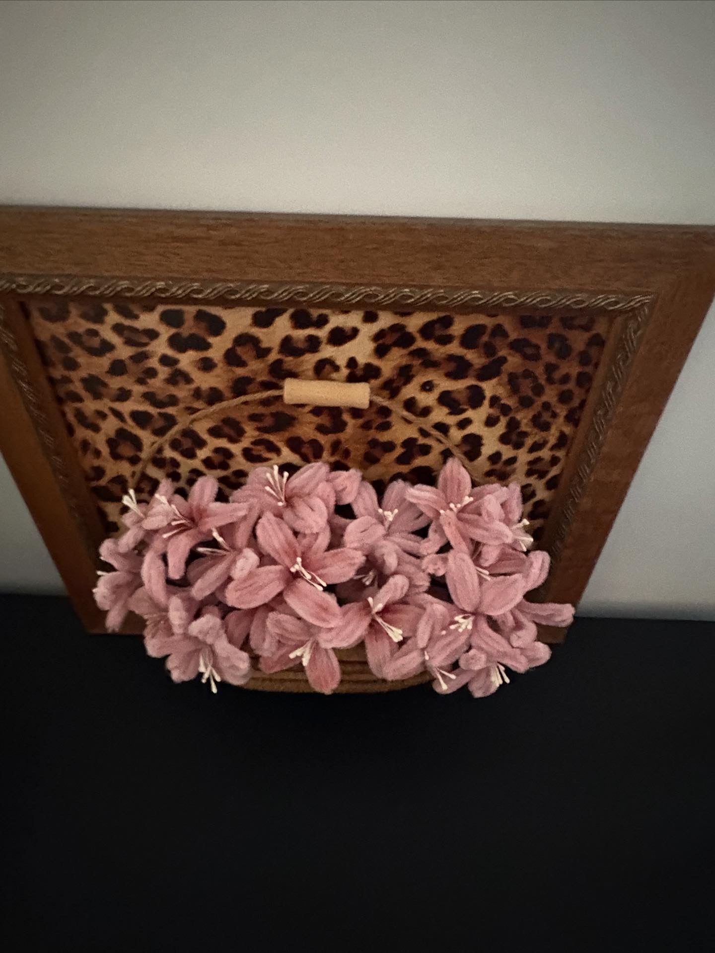 Schilderij met fluffy bloemen